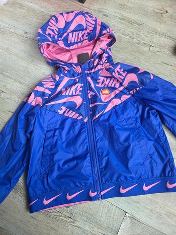 Veste nike - coupe vent 11 / 12 ans ( 146 / 156 cm ) rose et bleu