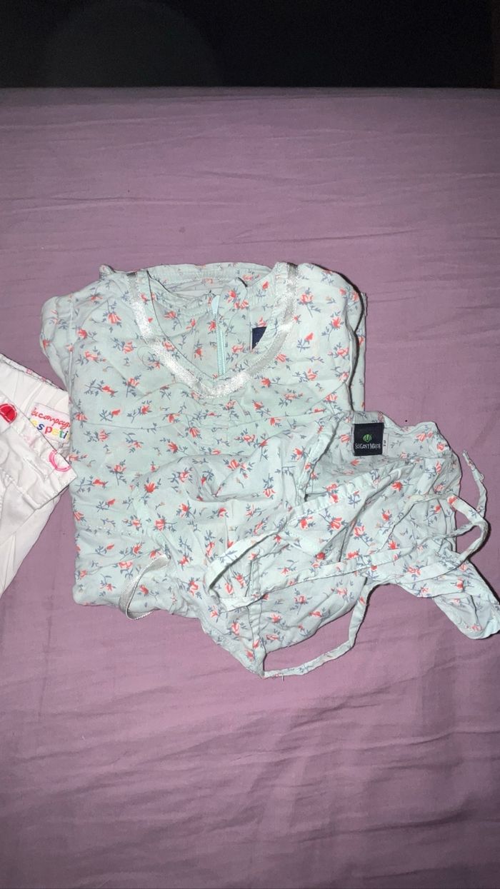 3 robes + short-pantalon d’été filles 6mois - photo numéro 4