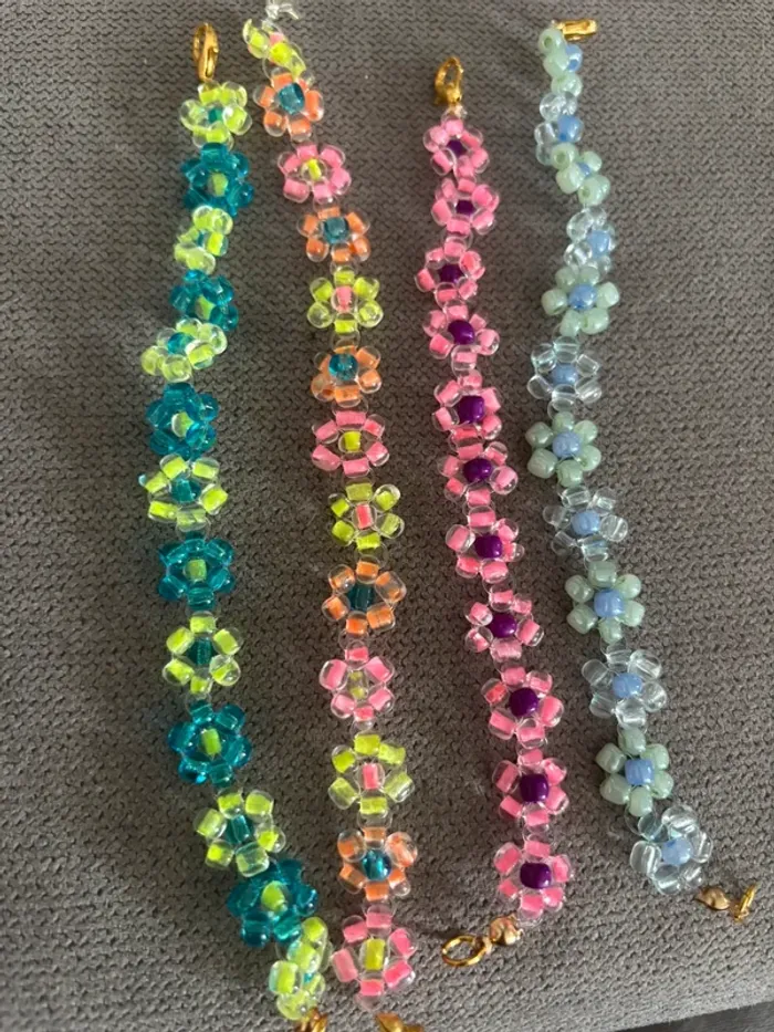 Bracelet de fleur couleur été 📦 - photo numéro 3