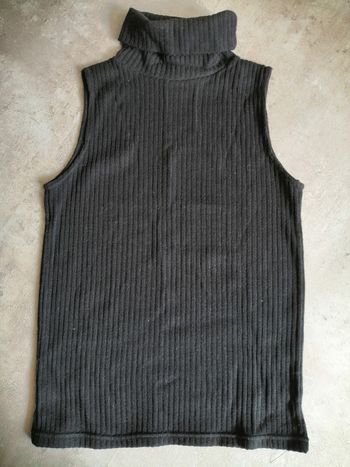 Pull sans manches noir