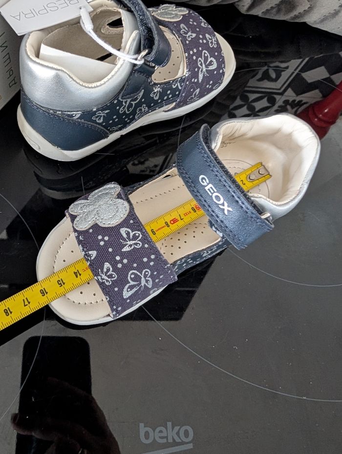 Sandales d'été fille. Doublure en cuir. Taille 25. Neuf. Geox - photo numéro 7