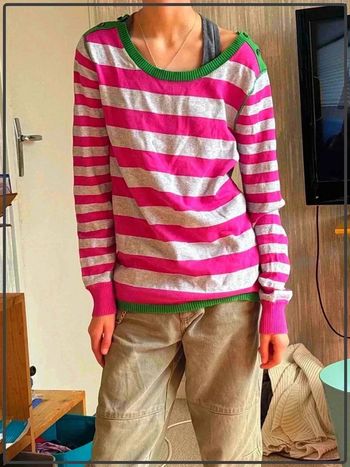Pull  fin  à  rayure  taille 38 marque  Tommy Hilfiger