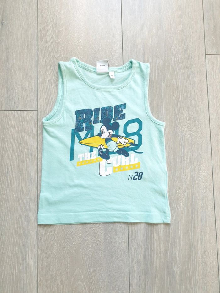Débardeur bleu. Garçon 2 ans. Disney