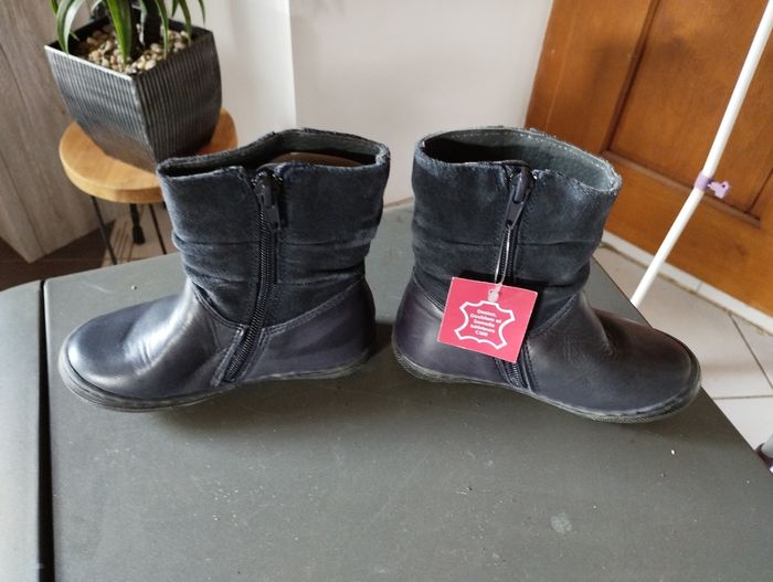 Bottines tout cuir Du Pareil au Même neuf avec étiquette 🦔 - photo numéro 4