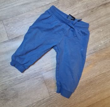 pantalon garcon Jogging bébé bleu 6-9 mois H&M coton bio