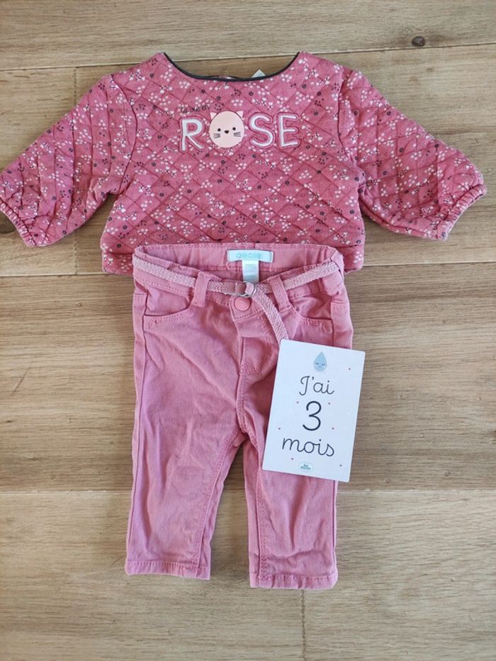 Ensemble pantalon pull 3 mois