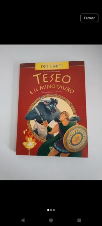 Livre enfant en italien / Libro per bambini in italiano Teseo e il Minotauro