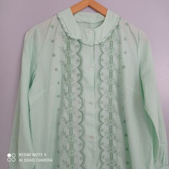 Chemise de nuit menthe t42/44 vintage
