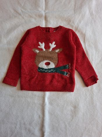 Pull noël rêne bébé 18 mois