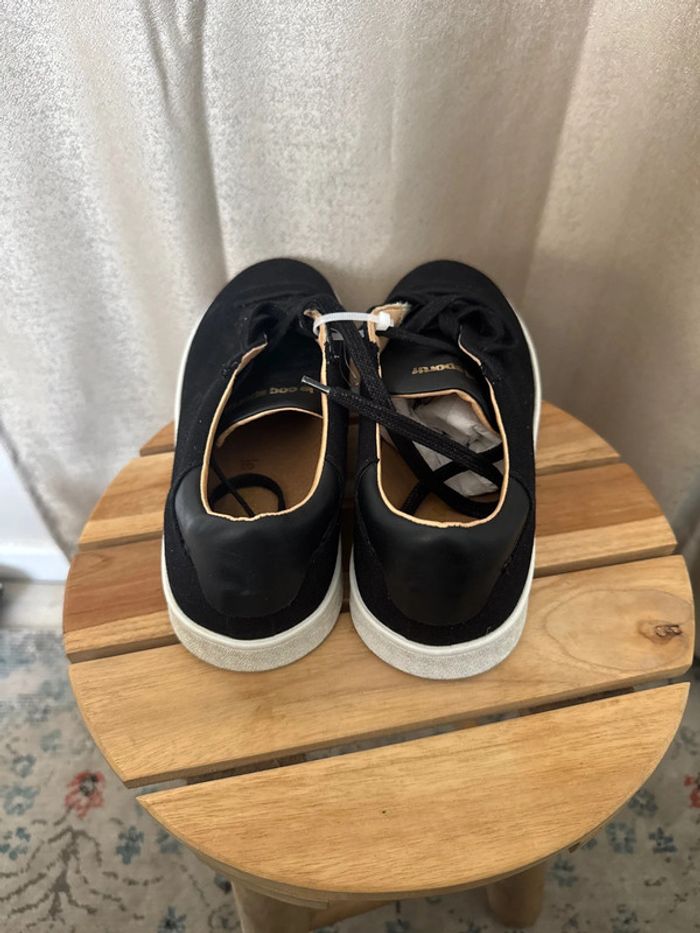 Baskets Le Coq Sportif noires en toile – Taille 42 neuves - photo numéro 6