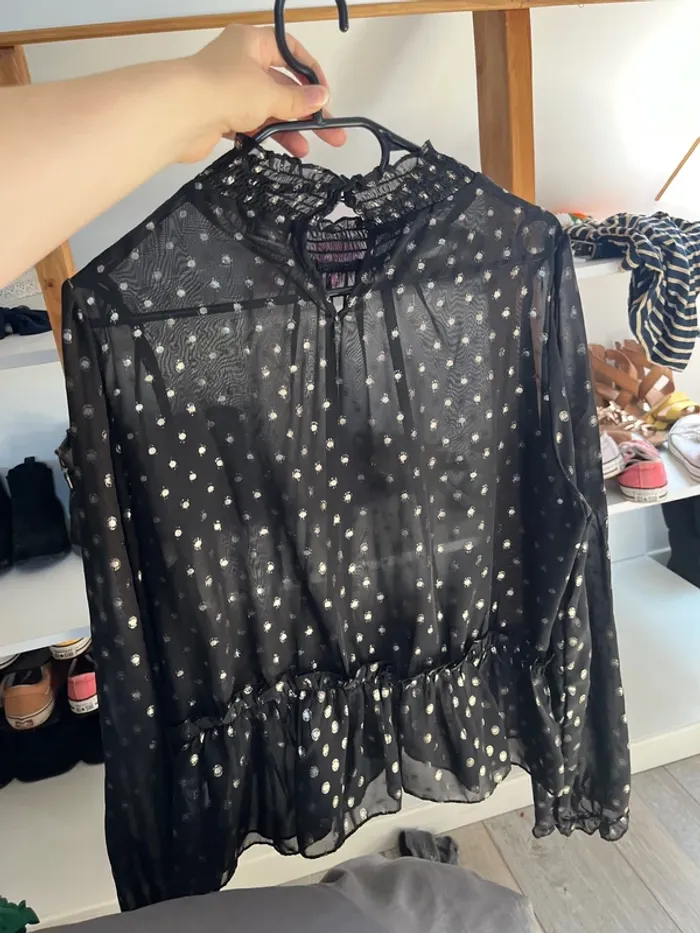 Blouse noir et or - photo numéro 2