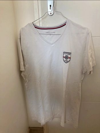 Tee shirt blanc Tommy Hifilger T.M