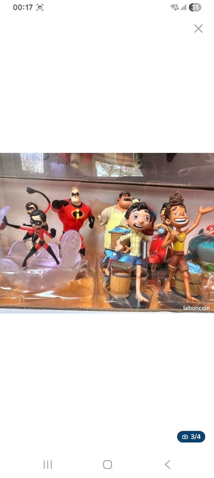 Playset malette de 20 personnages pixar disneyneuf - photo numéro 8