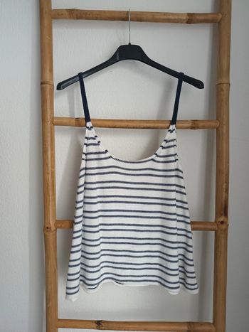 Débardeur marinière 100 % coton Bizzbee taille L