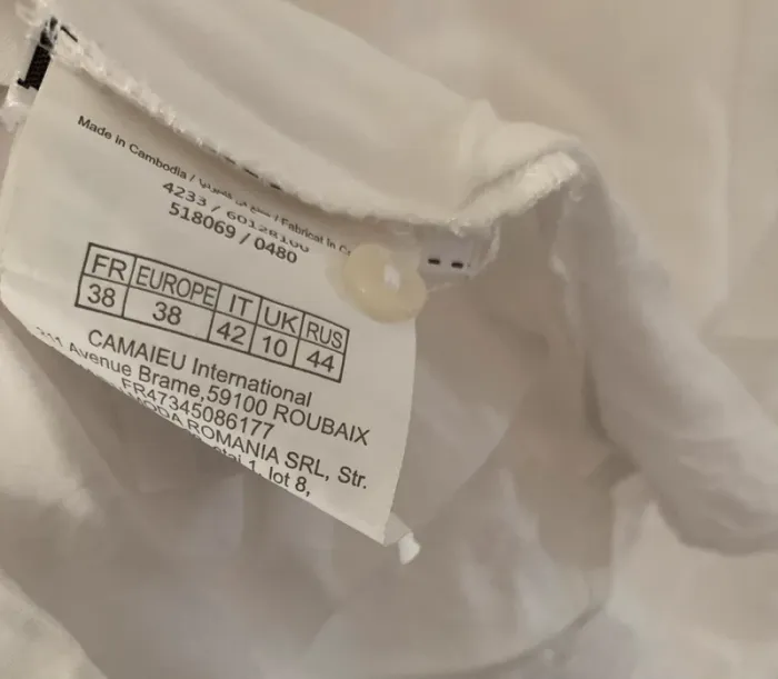 Haut long taupe Camaïeu effet 2-en-1 – Taille 38 - photo numéro 3