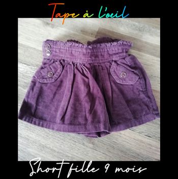 Short fille 9 mois TAO Comme neuf