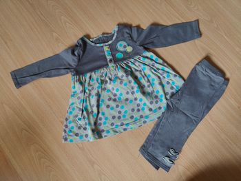 ensemble robe legging fille 12 mois