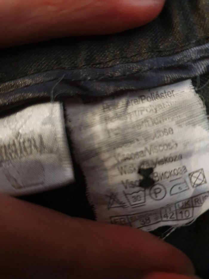 Pantalon 3/4 très stylée Camaïeu T38 gris souris - photo numéro 4