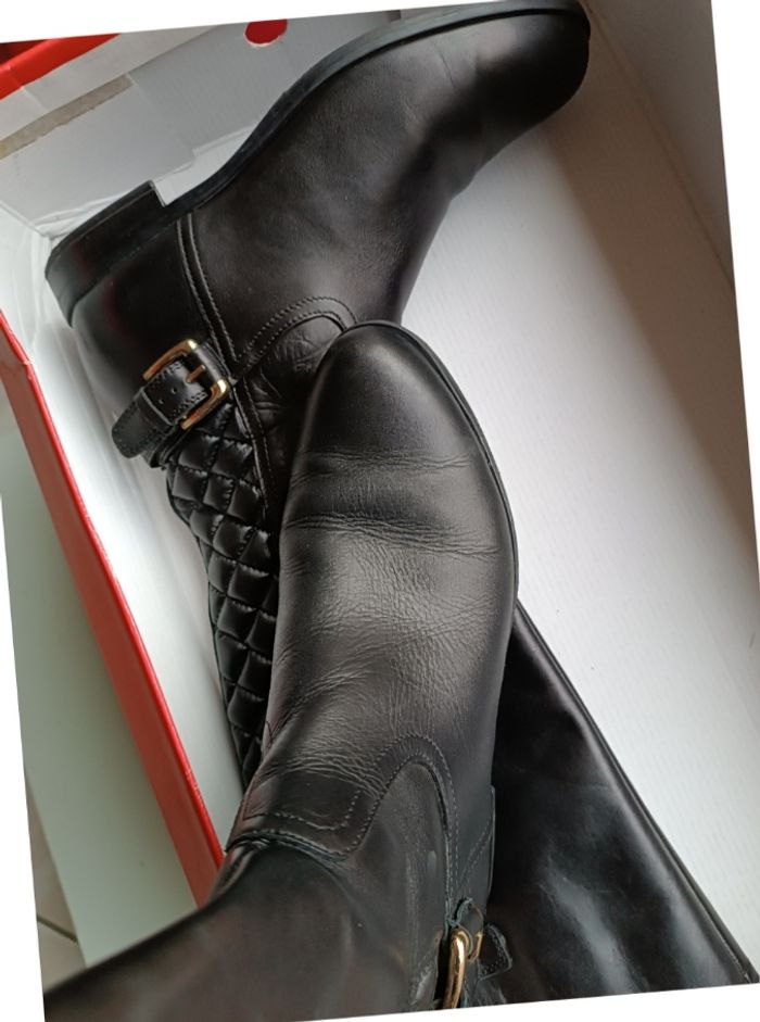 Bottes en cuir taille 39 - photo numéro 8
