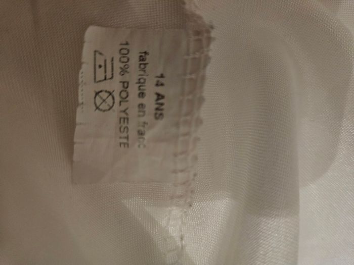 Robe blanche cérémonie mariage avec bolero taille 14ans - photo numéro 9