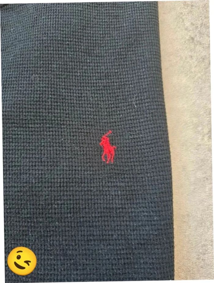 T-shirt Ralph Lauren XL coupe col rond noir Homme Men tee120 - photo numéro 2