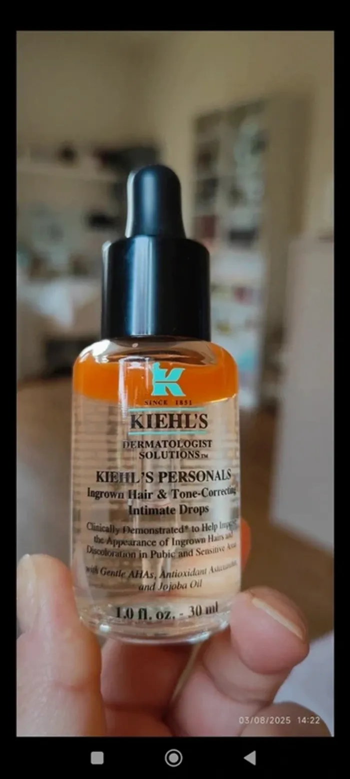 Kiehl's Soin Poils incarnés Action immédiate en 30 minutes Ingrown Hair Intimate Drops 30ml
