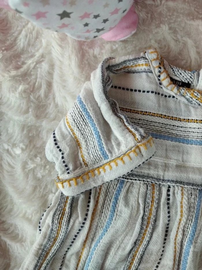 Ensemble (robe+boomer) Fille 3 mois Kiabi 100% coton - photo numéro 3