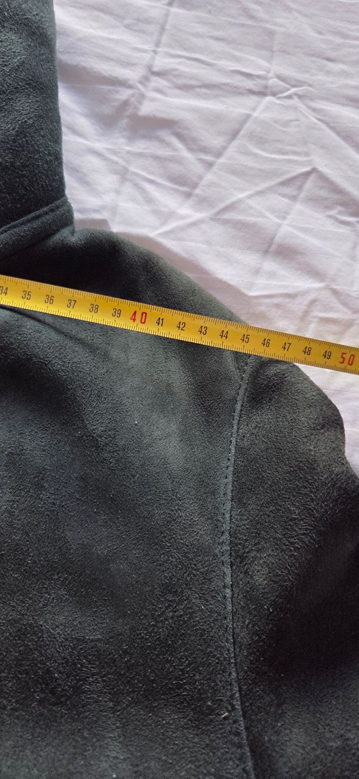 Manteau agneau véritable vert forêt Jekel T.46 - photo numéro 7