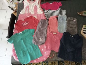 Petit lot pour bébé fille 9/12 mois.