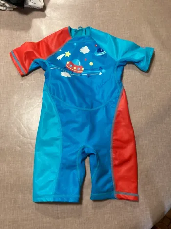 Combinaison de bain anti-UV bébé garçon Nabaiji – 2 ans (83/90 cm)