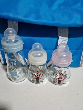 Biberons Mam en verre 170/270ml