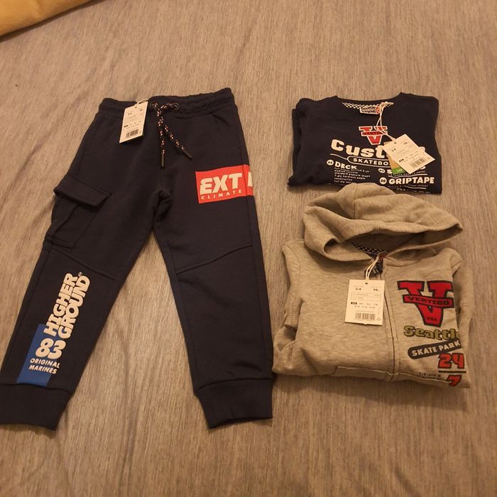 Lot 3 vêtements-ensemble garçon 98cm 3/4 ans better cotton original marines boy neuf