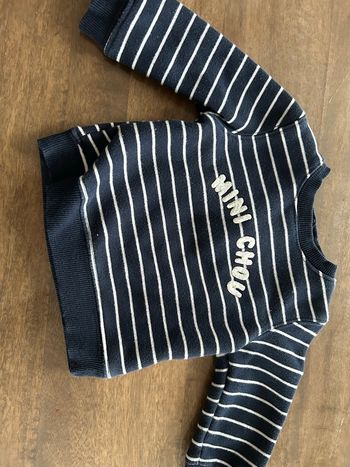 Sweat a rayures 12mois