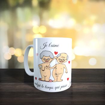 Mug humour sexy couple âgé 