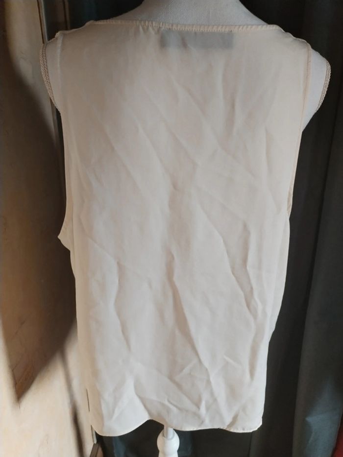 Débardeur crème beige taille 48 - photo numéro 3