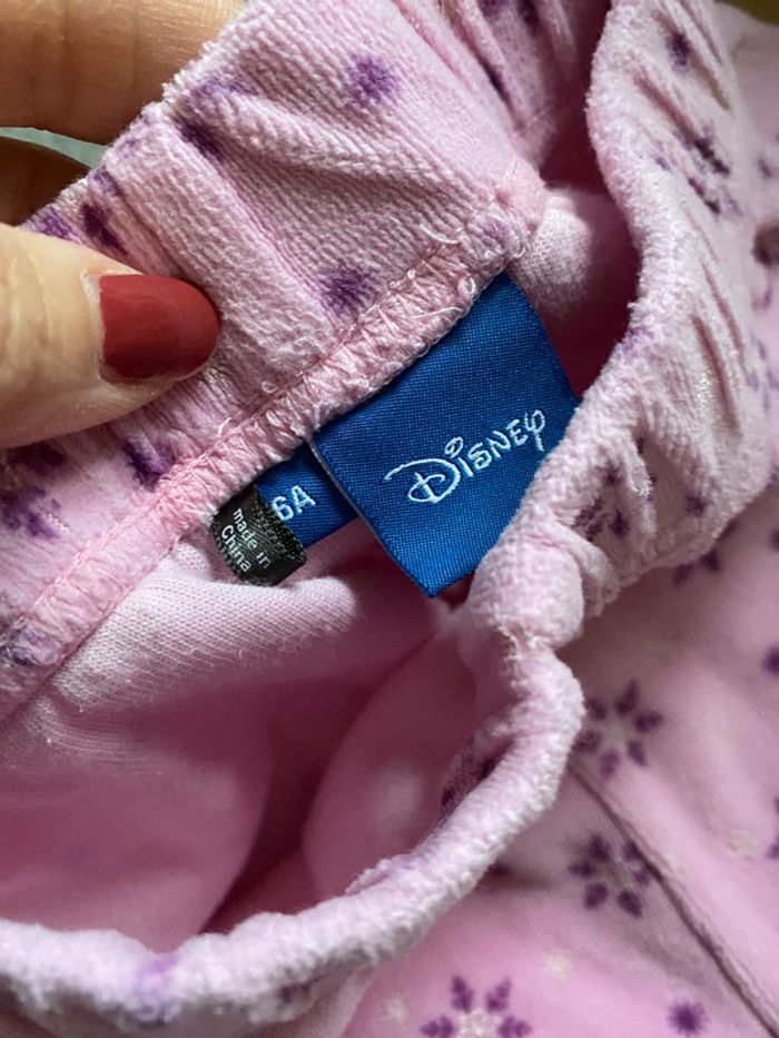 Pyjama en velours Elsa Frozen Disney Taille 6 ans - photo numéro 7