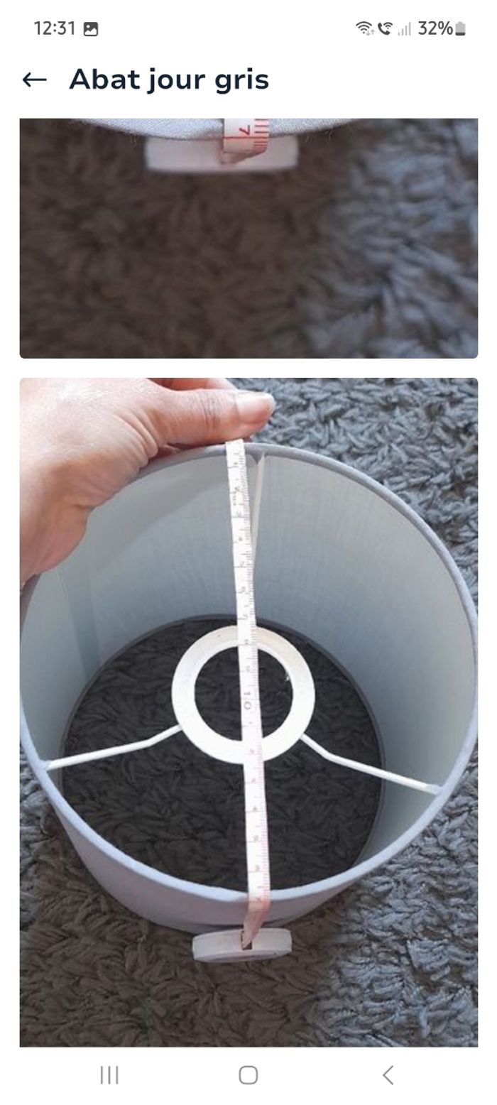 Abat-jour gris - photo numéro 9