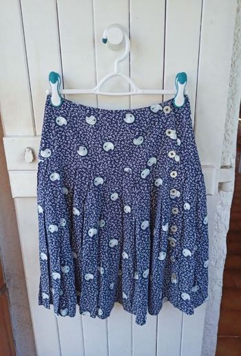 Jupe fluide vintage imprimé t.36