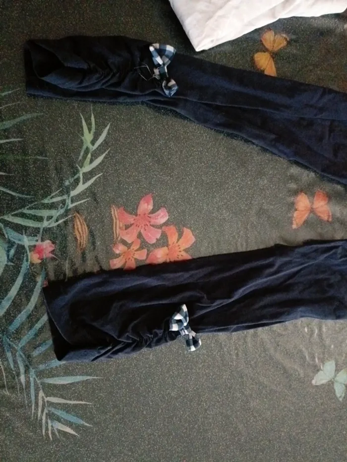 Superbe ensemble 10 ans legging carreaux bleu ativo - photo numéro 6