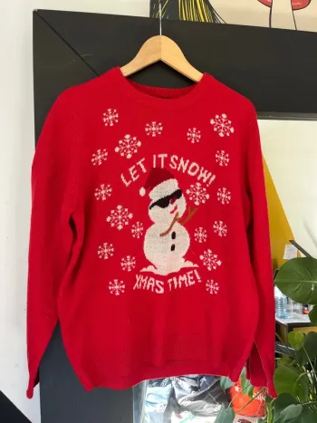 Pull de Noël rouge 🎅
