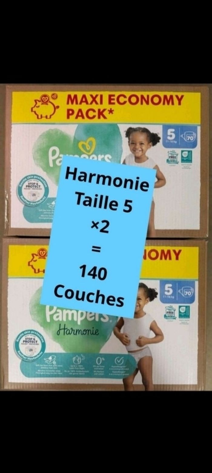 Couches pampers taille 5  ×2 harmonie