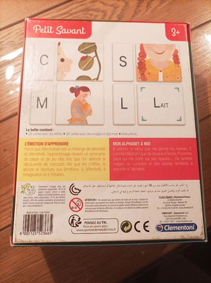 Jeu " Mon alphabet à moi" Clementoni - photo numéro 2