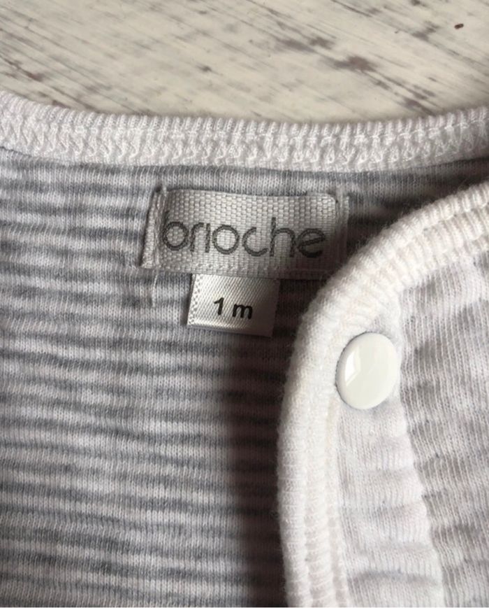 Ensemble 3 pièces « Brioche » 1 mois - photo numéro 8