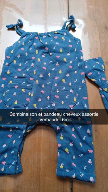 Combinaison + bandeau Verbaudet 6m