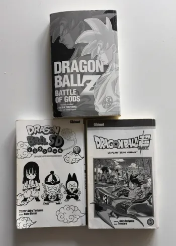 Lot 3 Mangas Dragon Ball Z, Super, SD, dbz - Glénat