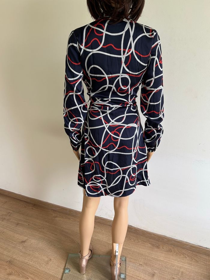 Robe bleue marine et imprimée Morgan taille 36 jamais portée - photo numéro 6
