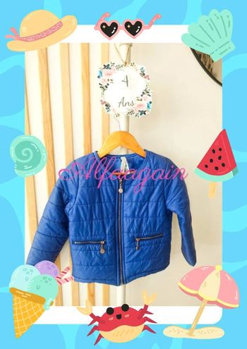 Blouson bleu Lulu castagnette 4ans