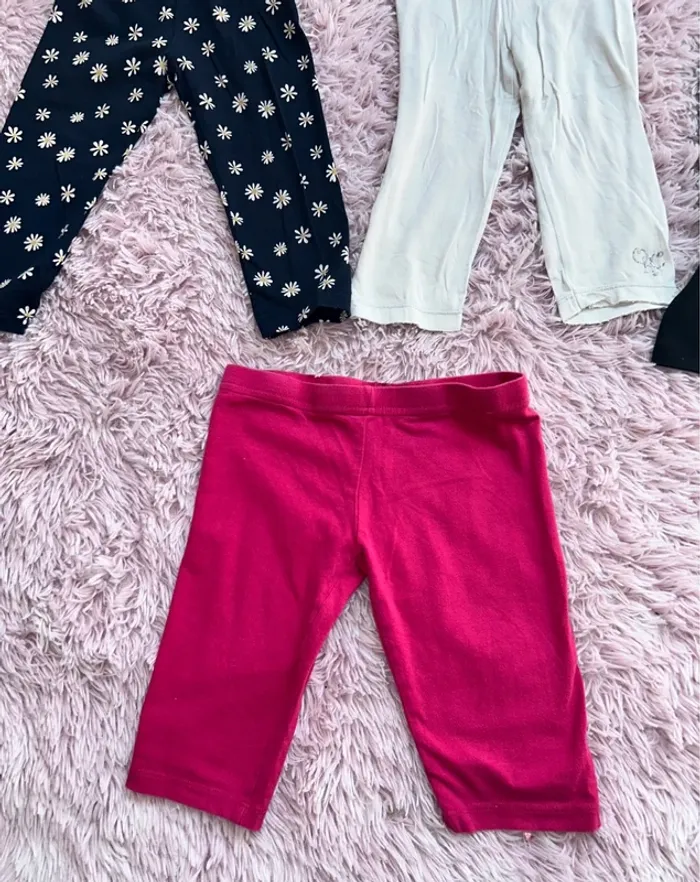 Lot de 4 legging fille taille 6 ans orchestra et kiabi - photo numéro 2