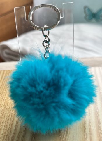 Porte clé pompon fourrure