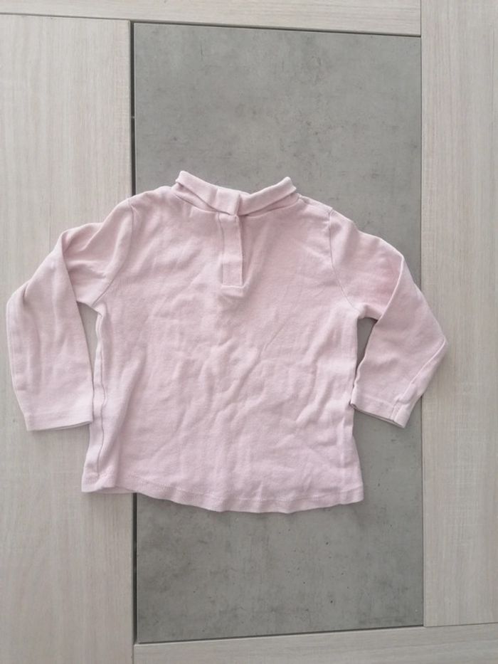 Tee-shirt manches longues avec col roulé / Zara Baby / 86 cm - photo numéro 2